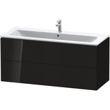 L-Cube Two Drawer Wall-Mount Vanity Unit Concrete Gray