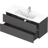 L-Cube Two Drawer Wall-Mount Vanity Unit Concrete Gray