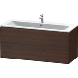 L-Cube Two Drawer Wall-Mount Vanity Unit Concrete Gray