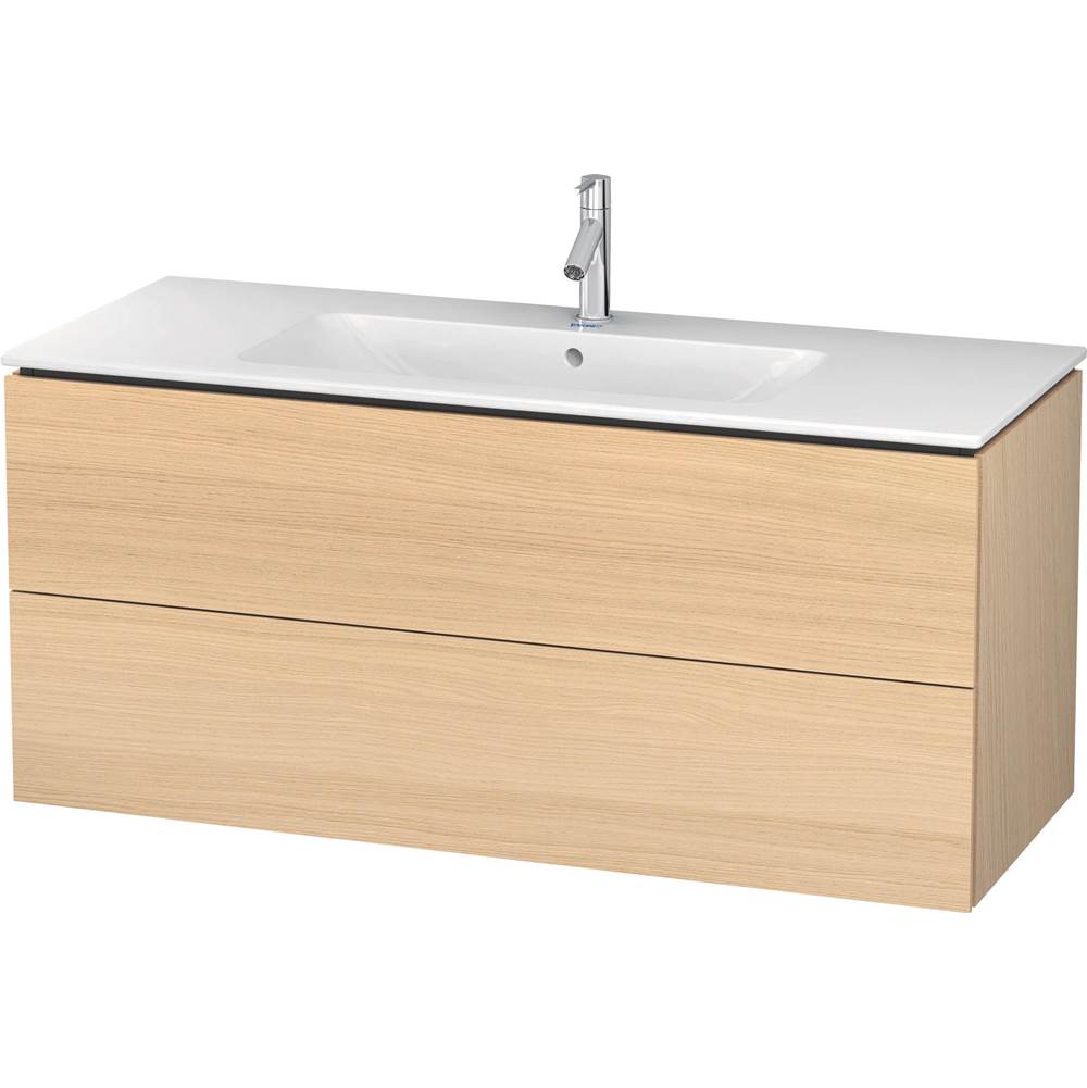 Duravit - L-Cube Two Drawer Wall-Mount Vanity Unit Mediterranean Oak - Mediterranean Oak