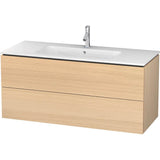 Duravit - L-Cube Two Drawer Wall-Mount Vanity Unit Mediterranean Oak - Mediterranean Oak