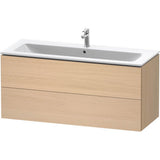 L-Cube Two Drawer Wall-Mount Vanity Unit Concrete Gray