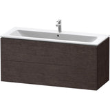 L-Cube Two Drawer Wall-Mount Vanity Unit Concrete Gray