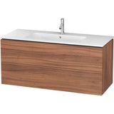 Duravit - L-Cube Two Drawer Wall-Mount Vanity Unit Walnut - Natural Walnut