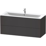 L-Cube Two Drawer Wall-Mount Vanity Unit Concrete Gray