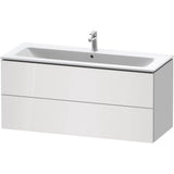 L-Cube Two Drawer Wall-Mount Vanity Unit Concrete Gray