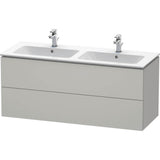 Duravit - L-Cube Two Drawer Wall-Mount Vanity Unit Concrete Gray - Concrete Gray Matte