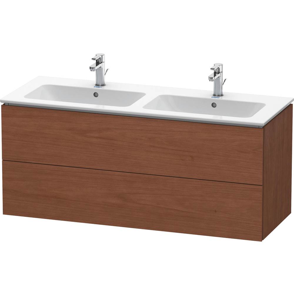 Duravit - L-Cube Two Drawer Wall-Mount Vanity Unit American Walnut - American Walnut