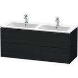 Duravit - L-Cube Two Drawer Wall-Mount Vanity Unit Oak Black - Black Oak