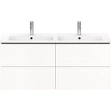 L-Cube Two Drawer Wall-Mount Vanity Unit Concrete Gray