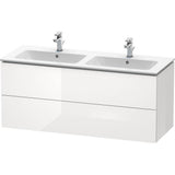 Duravit - L-Cube Two Drawer Wall-Mount Vanity Unit White - White High Gloss