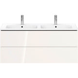 L-Cube Two Drawer Wall-Mount Vanity Unit Concrete Gray