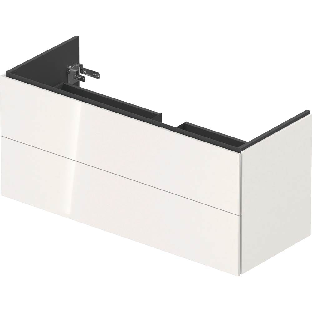 L-Cube Two Drawer Wall-Mount Vanity Unit Concrete Gray