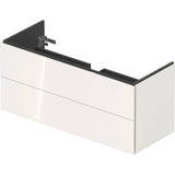 L-Cube Two Drawer Wall-Mount Vanity Unit Concrete Gray