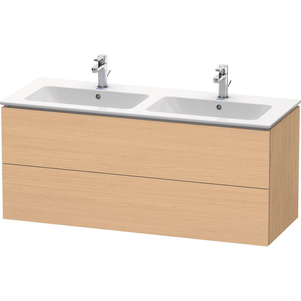 Duravit - L-Cube Two Drawer Wall-Mount Vanity Unit Natural Oak - Natural Oak