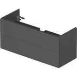 L-Cube Two Drawer Wall-Mount Vanity Unit Concrete Gray
