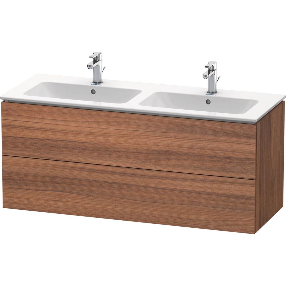 Duravit - L-Cube Two Drawer Wall-Mount Vanity Unit Walnut - Natural Walnut