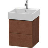 Duravit - L-Cube Two Drawer Wall-Mount Vanity Unit American Walnut - American Walnut