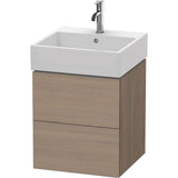 Duravit - L-Cube Two Drawer Wall-Mount Vanity Unit Oak Terra - Oak Terra