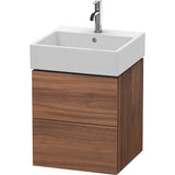 Duravit - L-Cube Two Drawer Wall-Mount Vanity Unit Walnut - Natural Walnut