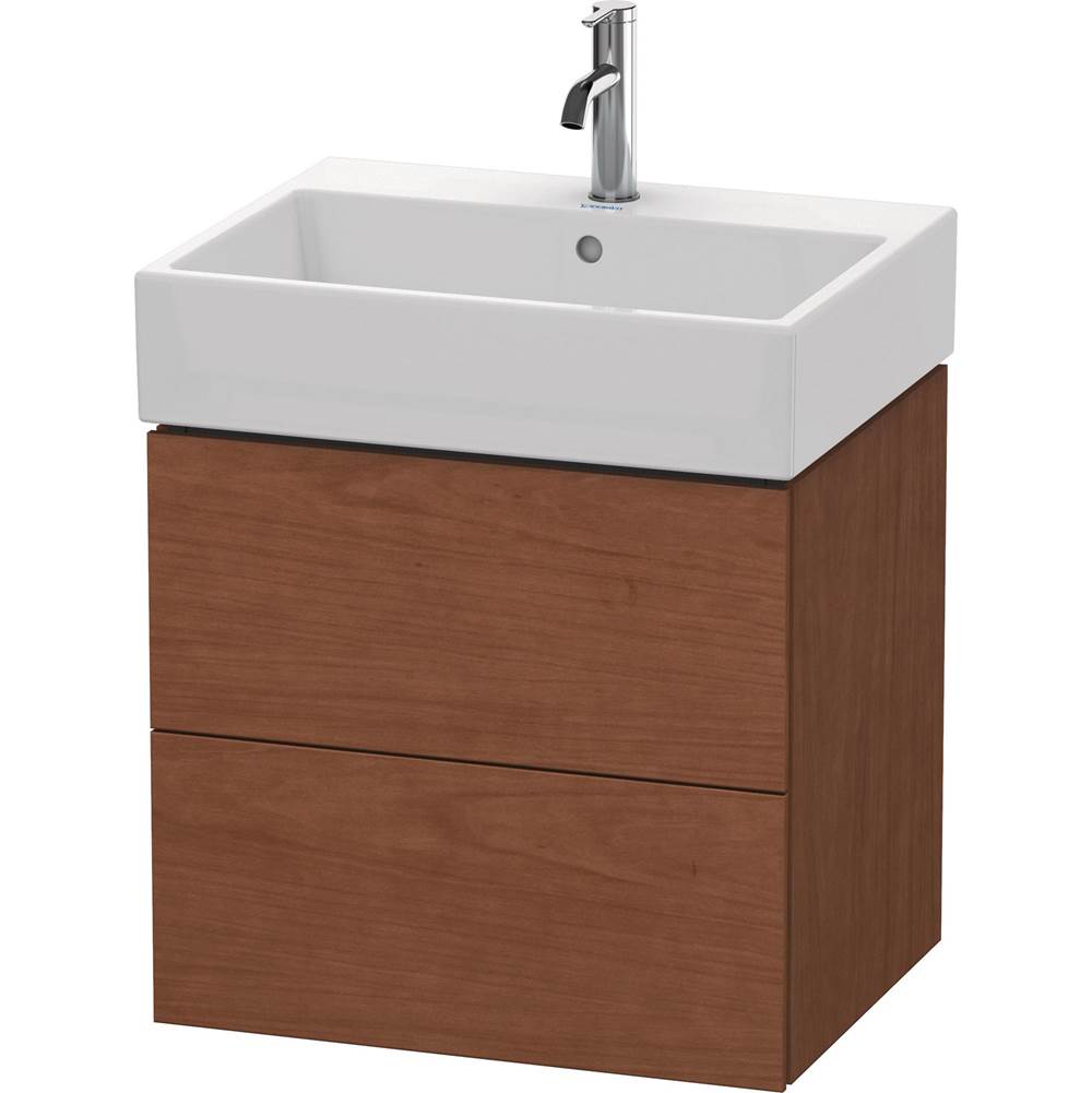 Duravit - L-Cube Two Drawer Wall-Mount Vanity Unit American Walnut - American Walnut