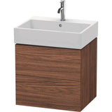 Duravit - L-Cube Two Drawer Wall-Mount Vanity Unit Walnut Dark - Walnut Dark