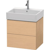 Duravit - L-Cube Two Drawer Wall-Mount Vanity Unit Natural Oak - Natural Oak