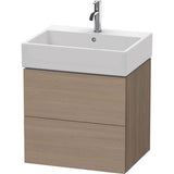 Duravit - L-Cube Two Drawer Wall-Mount Vanity Unit Oak Terra - Oak Terra