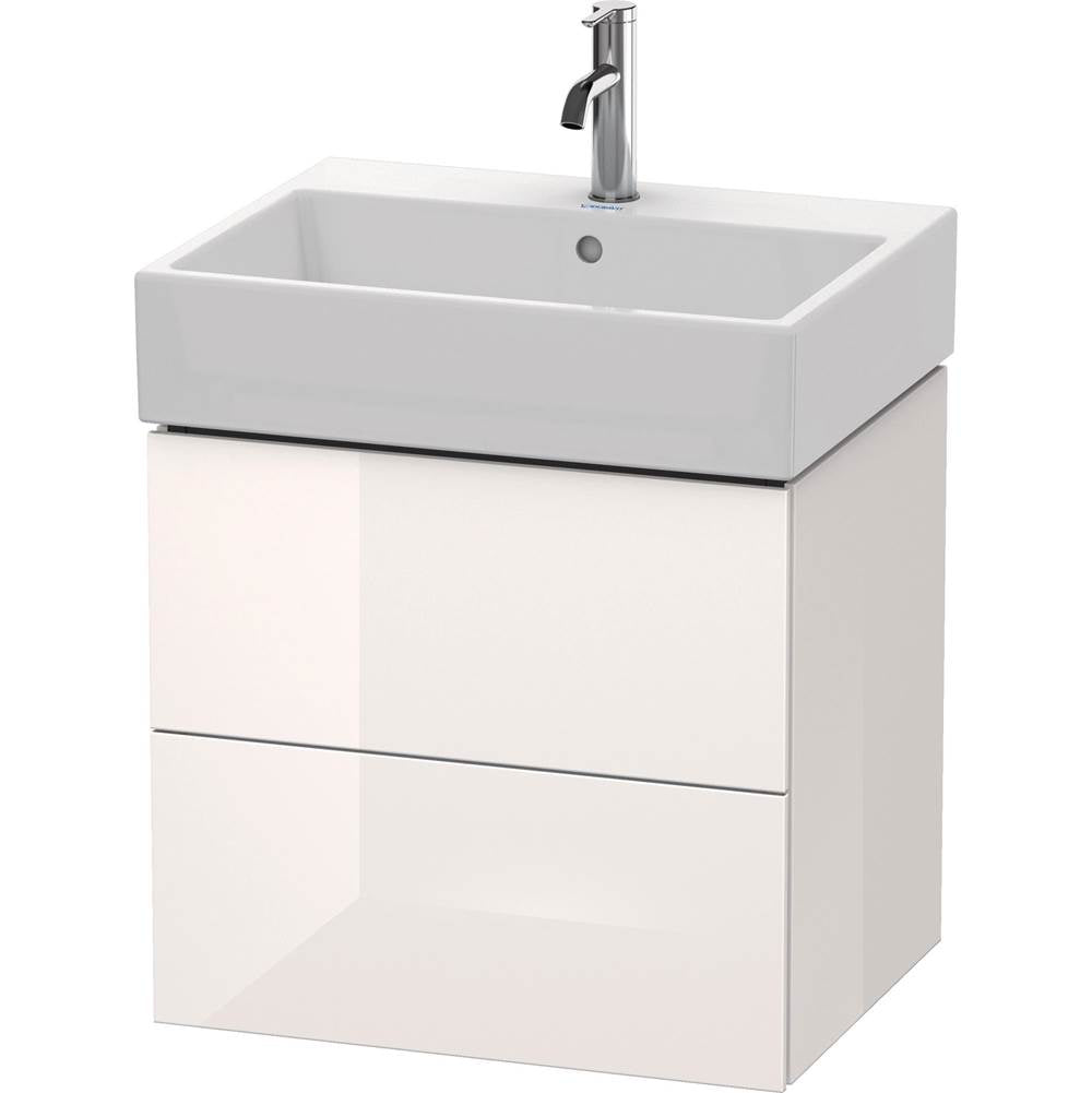 Duravit - L-Cube Two Drawer Wall-Mount Vanity Unit White - White High Gloss