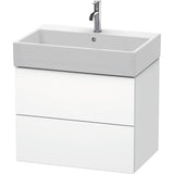 Duravit - L-Cube Two Drawer Wall-Mount Vanity Unit White - White Matte