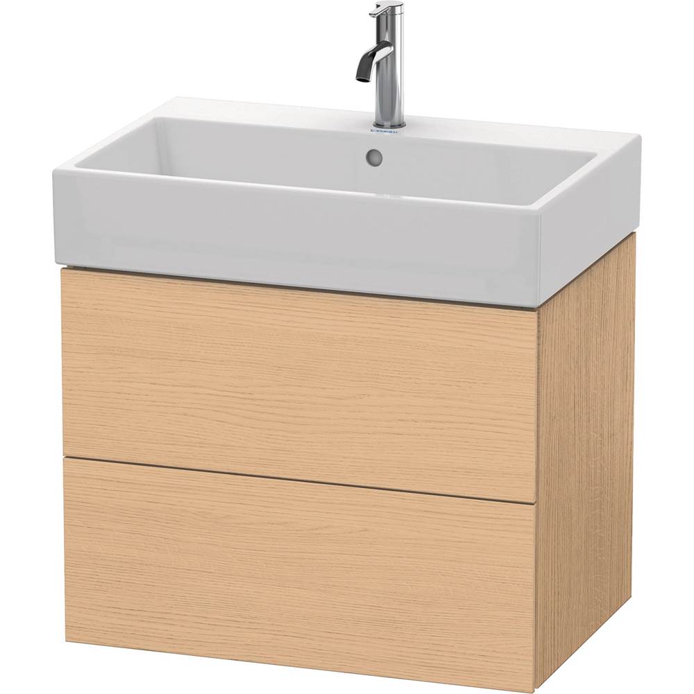 Duravit - L-Cube Two Drawer Wall-Mount Vanity Unit Natural Oak - Natural Oak