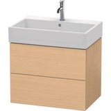 Duravit - L-Cube Two Drawer Wall-Mount Vanity Unit Natural Oak - Natural Oak