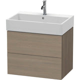 Duravit - L-Cube Two Drawer Wall-Mount Vanity Unit Oak Terra - Oak Terra