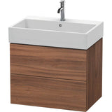 Duravit - L-Cube Two Drawer Wall-Mount Vanity Unit Walnut - Natural Walnut