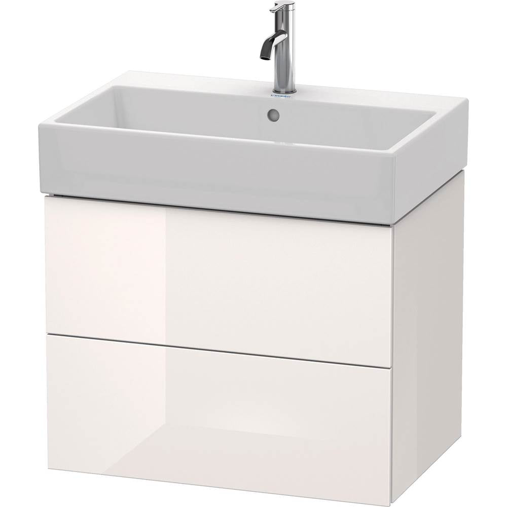 Duravit - L-Cube Two Drawer Wall-Mount Vanity Unit White - White High Gloss
