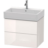 Duravit - L-Cube Two Drawer Wall-Mount Vanity Unit White - White High Gloss