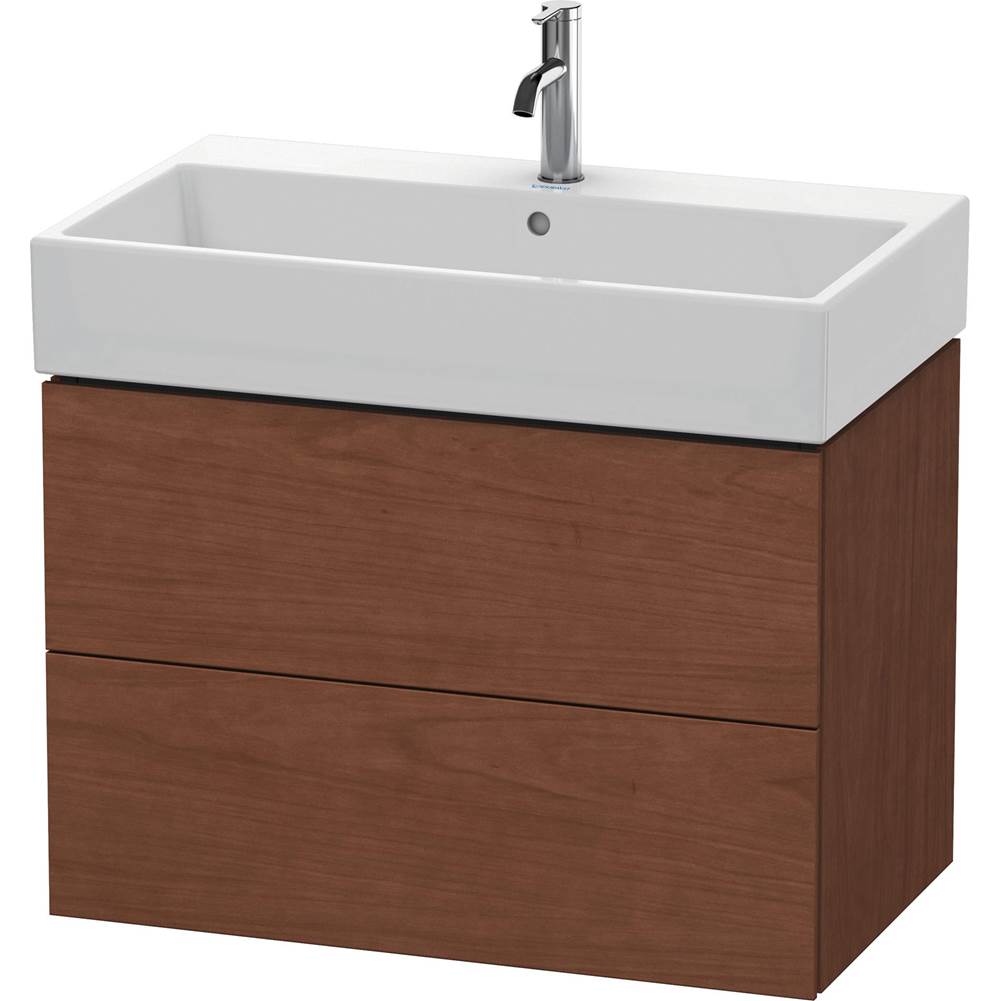 Duravit - L-Cube Two Drawer Wall-Mount Vanity Unit American Walnut - American Walnut