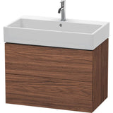 Duravit - L-Cube Two Drawer Wall-Mount Vanity Unit Walnut Dark - Walnut Dark