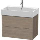 Duravit - L-Cube Two Drawer Wall-Mount Vanity Unit Oak Terra - Oak Terra