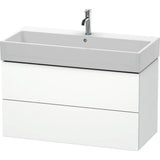 Duravit - L-Cube Two Drawer Wall-Mount Vanity Unit White - White Matte