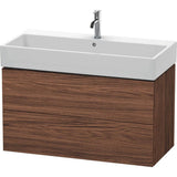 Duravit - L-Cube Two Drawer Wall-Mount Vanity Unit Walnut Dark - Walnut Dark