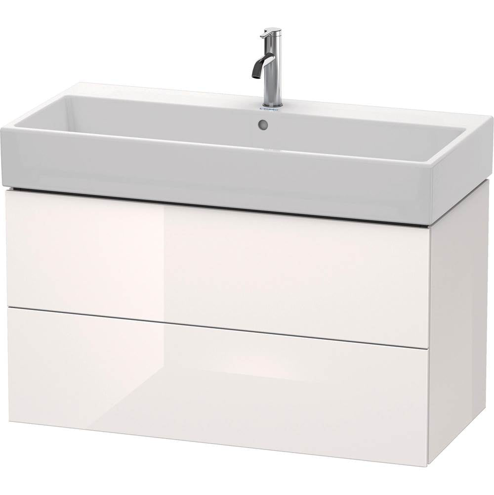 Duravit - L-Cube Two Drawer Wall-Mount Vanity Unit White - White High Gloss