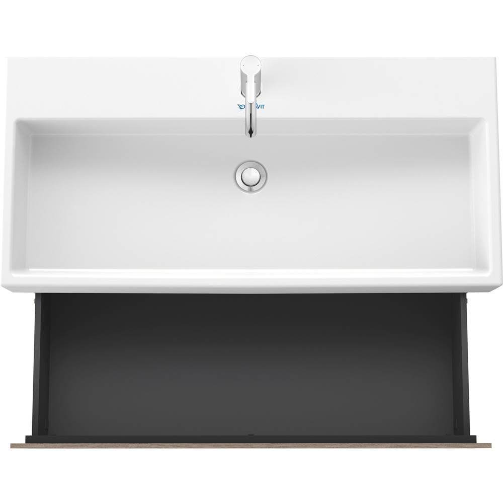 L-Cube Two Drawer Wall-Mount Vanity Unit Concrete Gray
