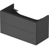 L-Cube Two Drawer Wall-Mount Vanity Unit Concrete Gray