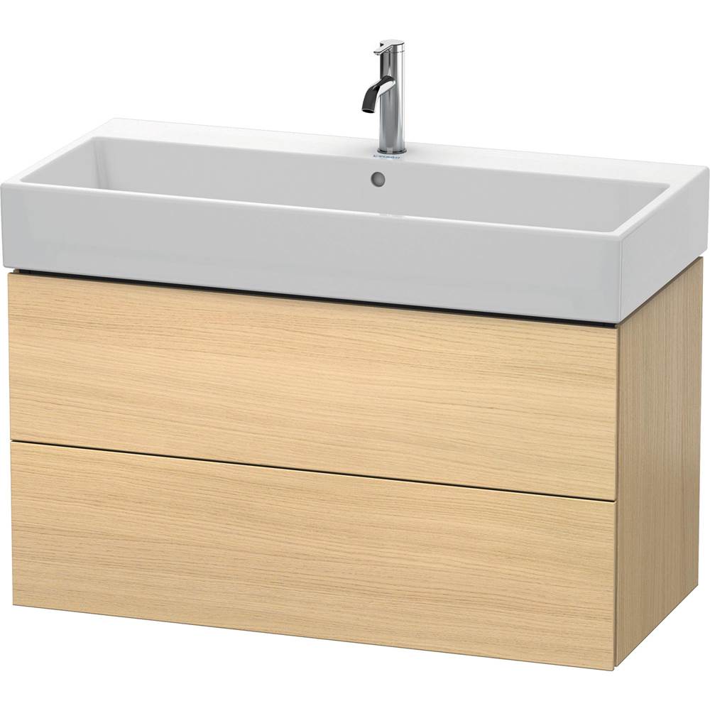 Duravit - L-Cube Two Drawer Wall-Mount Vanity Unit Mediterranean Oak - Mediterranean Oak
