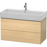 Duravit - L-Cube Two Drawer Wall-Mount Vanity Unit Mediterranean Oak - Mediterranean Oak