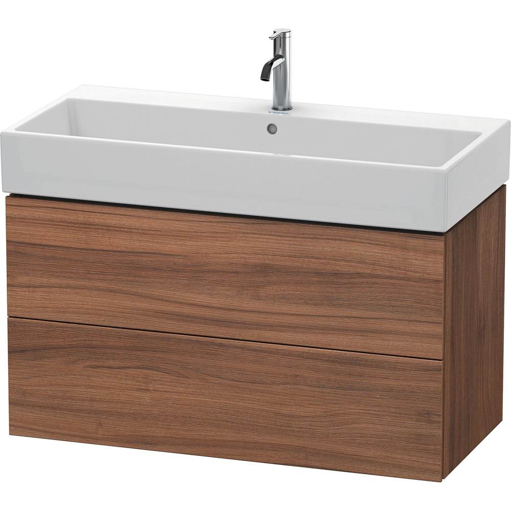 Duravit - L-Cube Two Drawer Wall-Mount Vanity Unit Walnut - Natural Walnut
