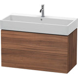 Duravit - L-Cube Two Drawer Wall-Mount Vanity Unit Walnut - Natural Walnut