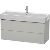 Duravit - L-Cube Two Drawer Wall-Mount Vanity Unit Concrete Gray - Concrete Gray Matte