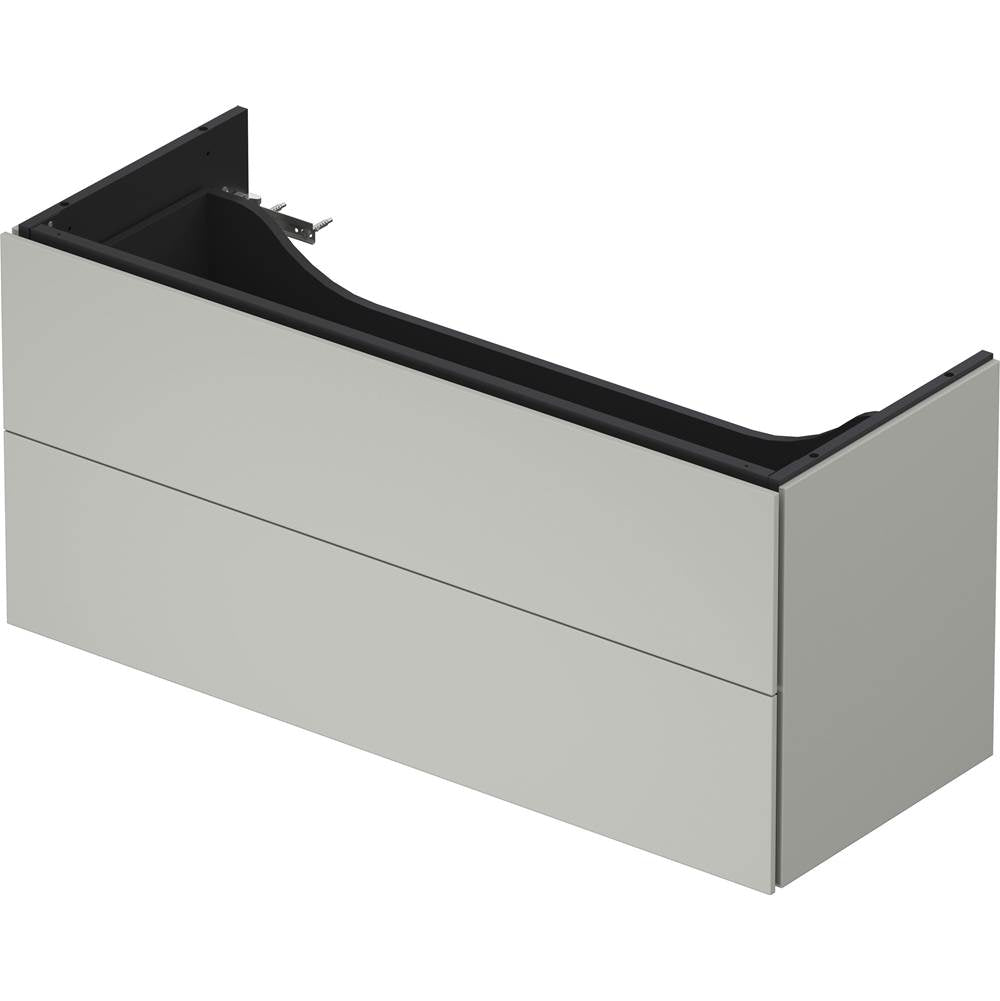 L-Cube Two Drawer Wall-Mount Vanity Unit Concrete Gray